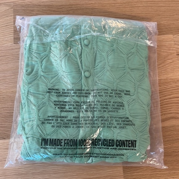 NWT Princess Polly Calvert Long Sleeve Mini Dress Green 4 6 - Picture 14 of 14